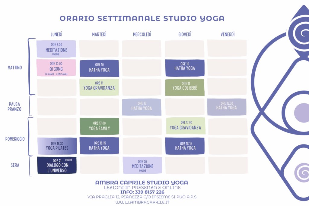 Ambra Studio Yoga orario lezioni
