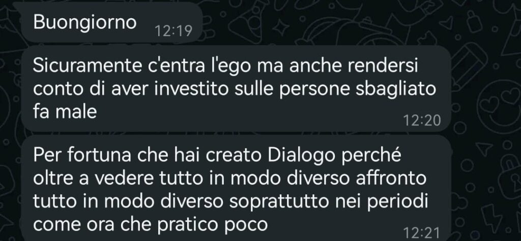 recensione dialogo con l'universo